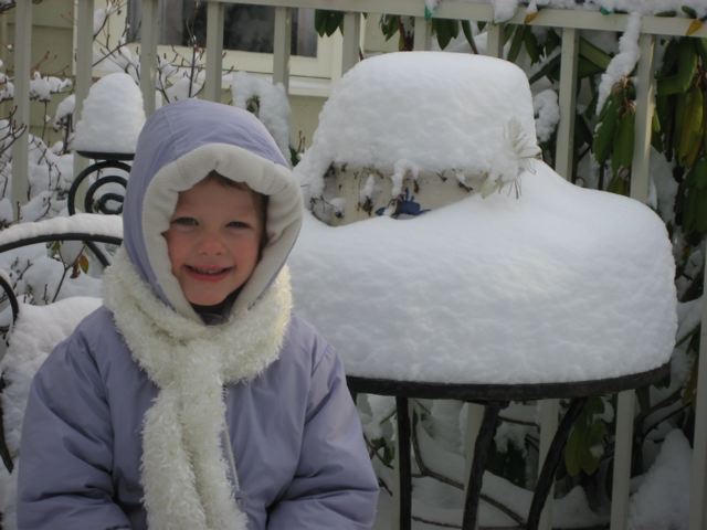 Emma in the snow